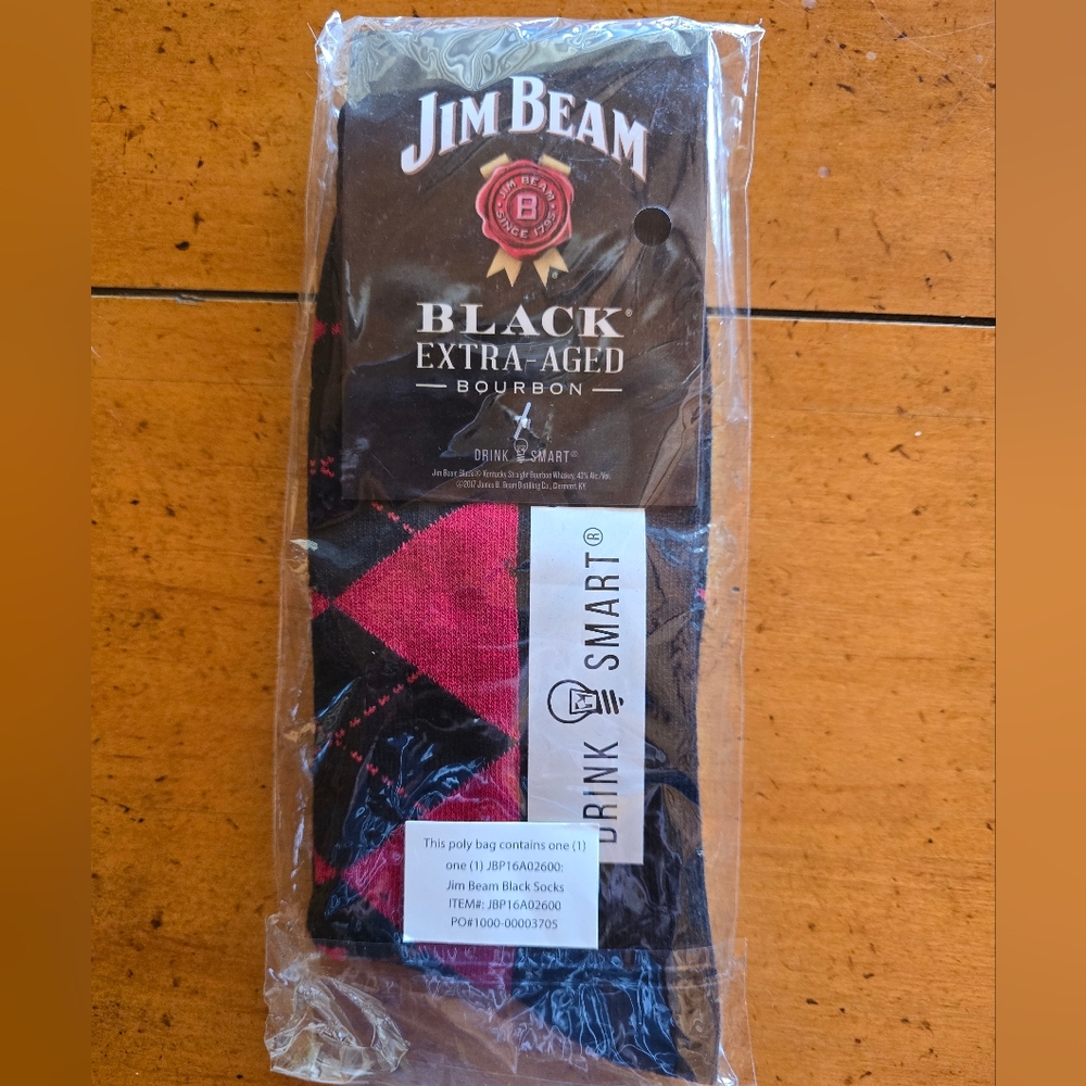 Vintage 2017 Jim Beam Black Extra Ages Novelty Socks